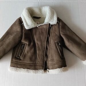 Peek Faux Fur Sherpa Toddler Jacket 3-6 Months New With Tags